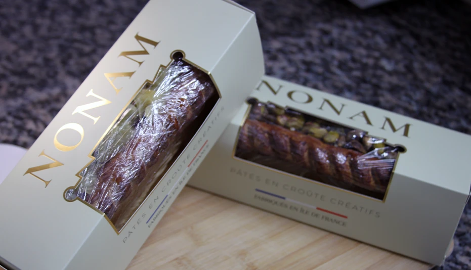 Création d’un packaging pour créer de la vente individuelle de produits d’exception : Pâtés-en-croûte créatifs NONAM