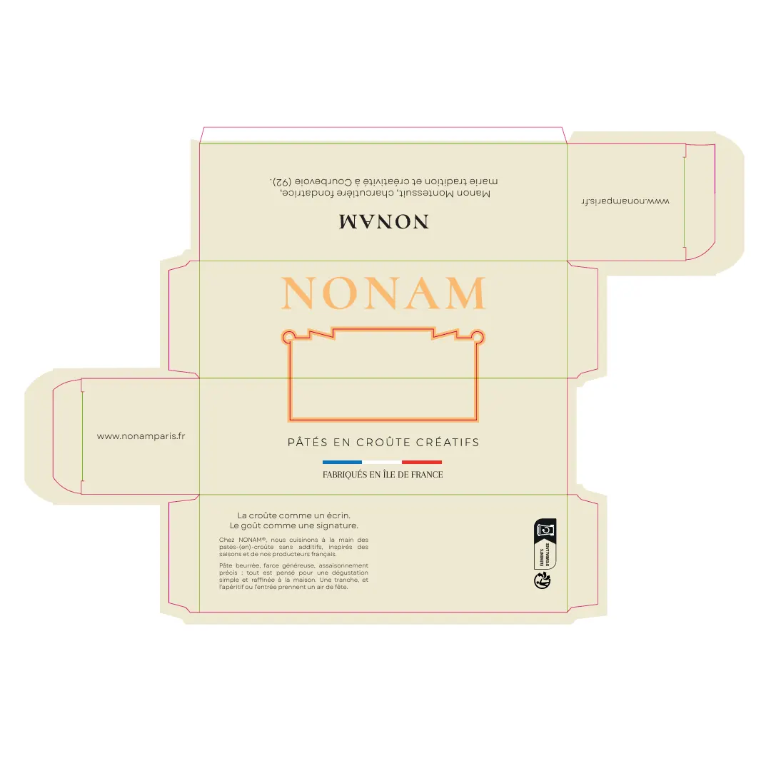 Packaging créatif gamme Nonam Packaging créatif gamme Nonam