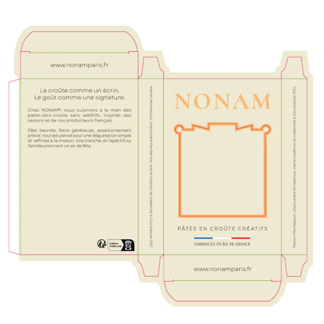 Proposition de packaging Pâtés-encroûte Nonam