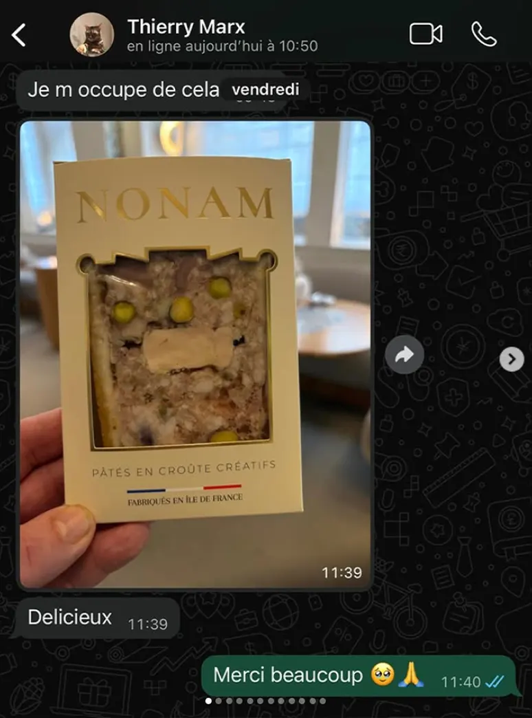 La reconnaissance de Thierry Marx, amateur du Pâtés-en-croûte Nonam ! La reconnaissance de Thierry Marx, amateur du Pâtés-en-croûte Nonam !