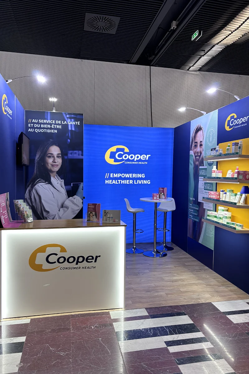 Stand Cooper Consumer Health Salon Gynécologie 2026 Stand Cooper Consumer Health Salon Gynécologie 2026