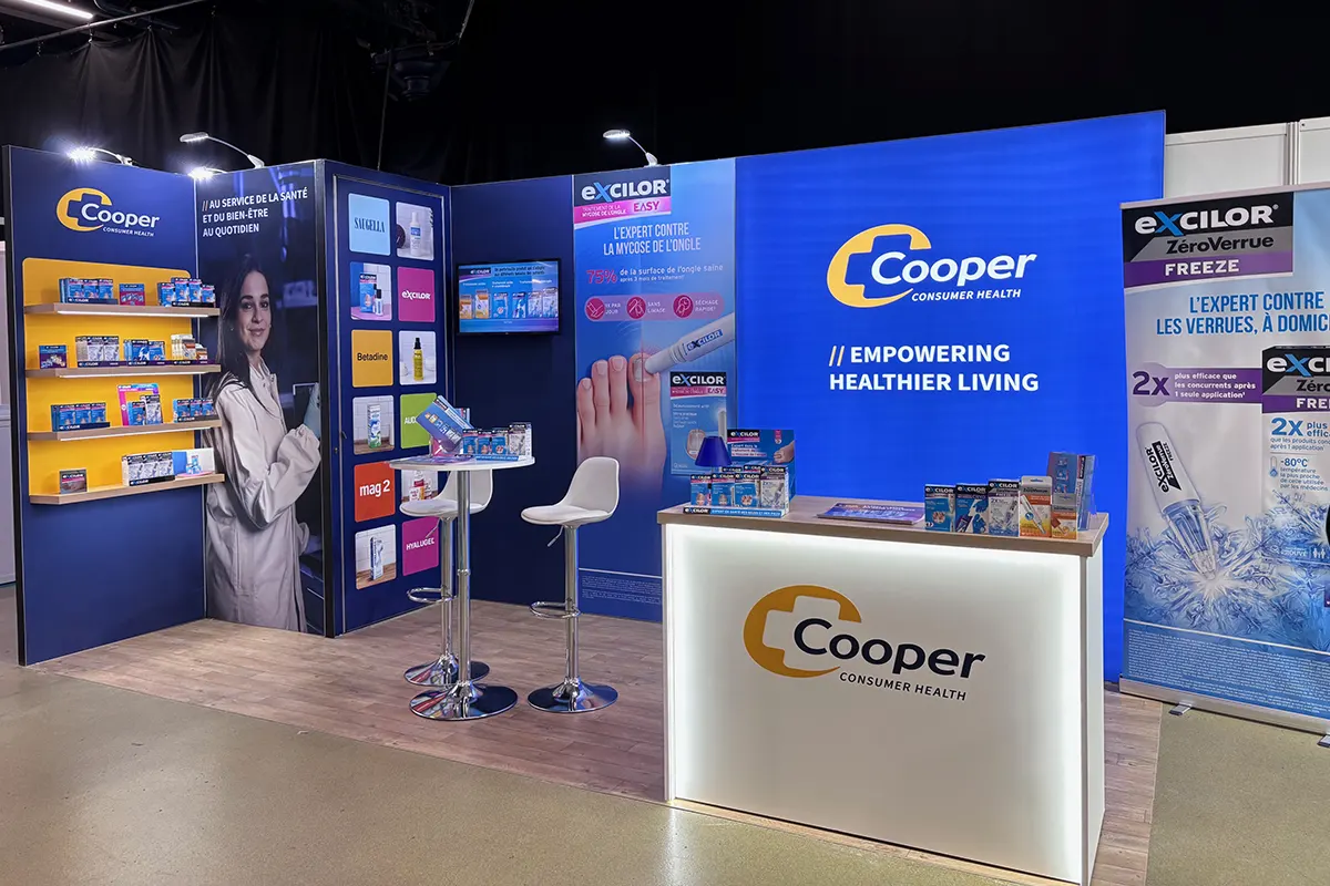 Stand Cooper Consumer Health Salon Podologie 2026 Stand Cooper Consumer Health Salon Podologie 2026
