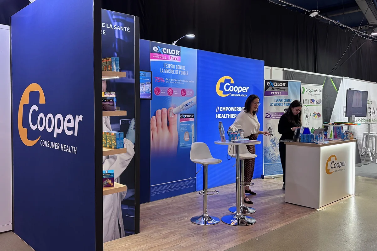 Stand Cooper Consumer Health Salon Podologie 2026 Stand Cooper Consumer Health Salon Podologie 2026