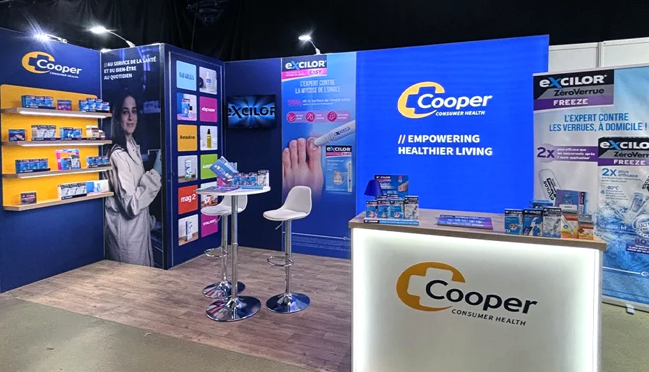 Cooper Consumer Health confie à Maison Magence la création de son stand modulable pour ses congrès médicaux 2026