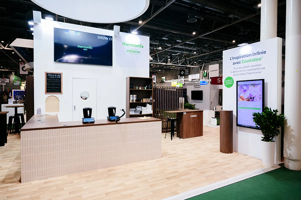 Stand Vorwerk: Thermomix® & Kobold Foire de Paris 2026 Stand Vorwerk: Thermomix® & Kobold Foire de Paris 2026