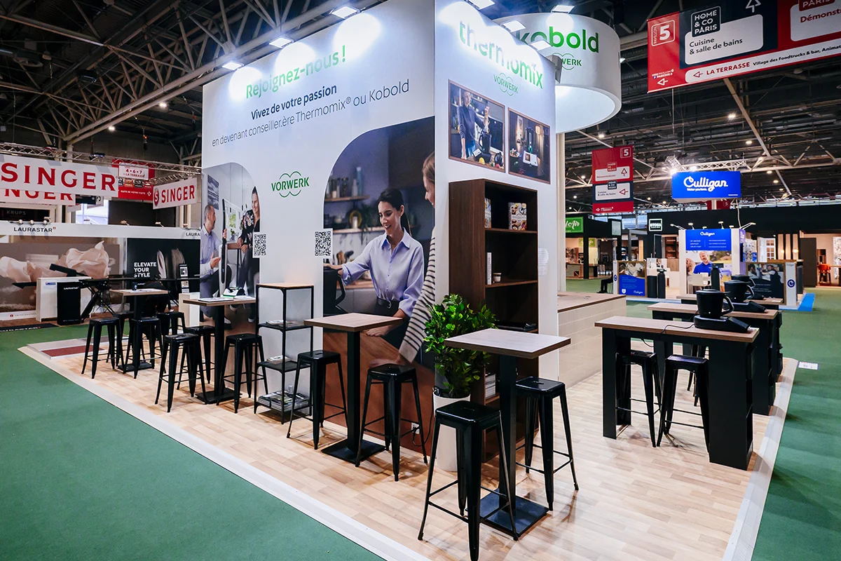 Stand Vorwerk: Thermomix® & Kobold Foire de Paris 2026 Stand Vorwerk: Thermomix® & Kobold Foire de Paris 2026