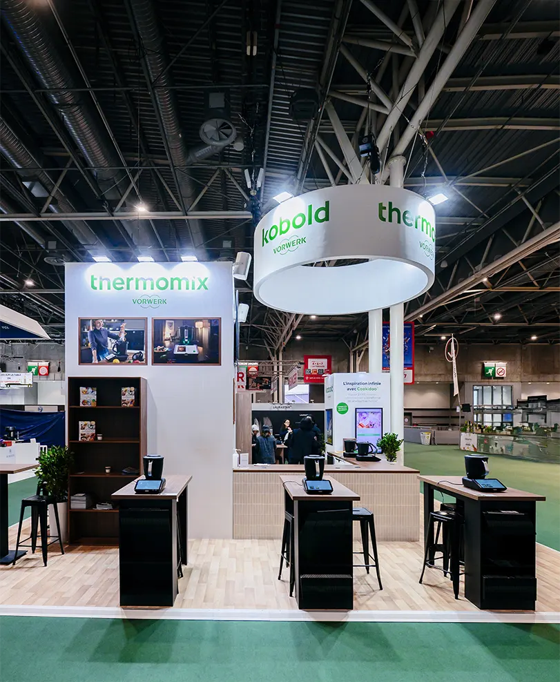 Stand Vorwerk: Thermomix® & Kobold Foire de Paris 2026 Stand Vorwerk: Thermomix® & Kobold Foire de Paris 2026
