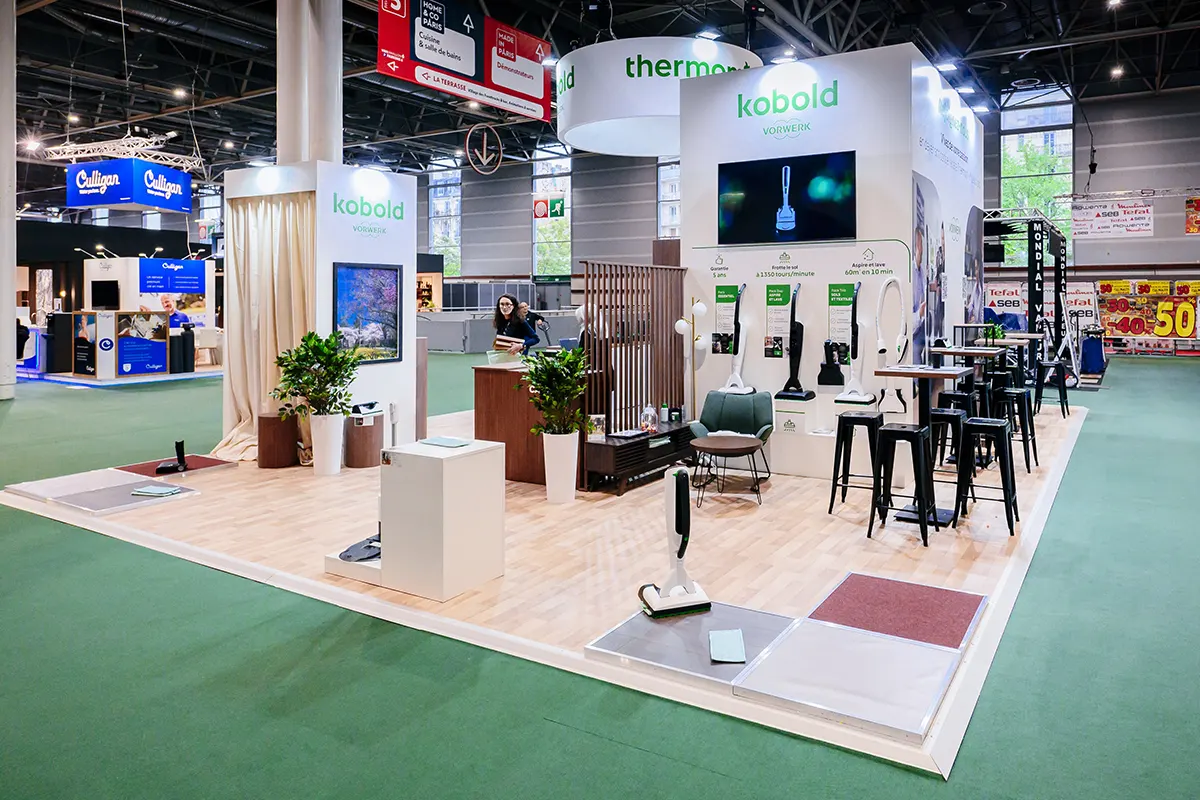 Stand Vorwerk: Thermomix® & Kobold Foire de Paris 2026 Stand Vorwerk: Thermomix® & Kobold Foire de Paris 2026